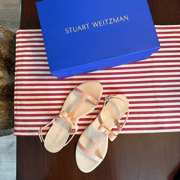 NEW Stuart Weitzman Mellie Bow Jelly Sandal - Picture 2 of 7